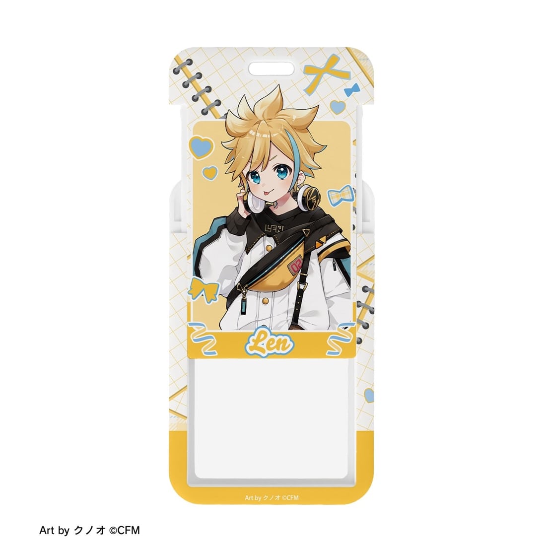 初音ミク 描き下ろし 鏡音レン 私服ver. Art by クノオ フォトカードホルダー