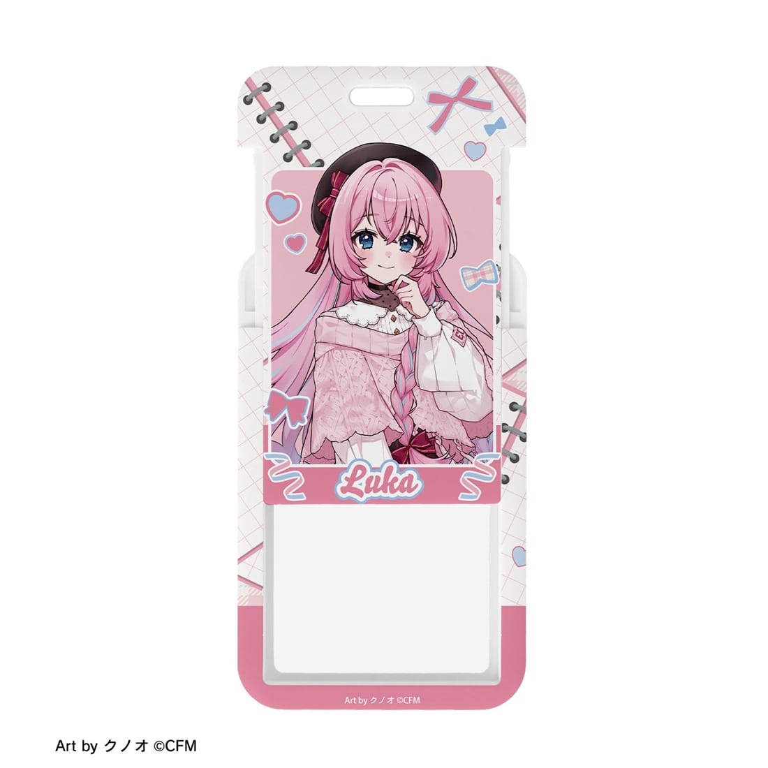 初音ミク 描き下ろし 巡音ルカ 私服ver. Art by クノオ フォトカードホルダー