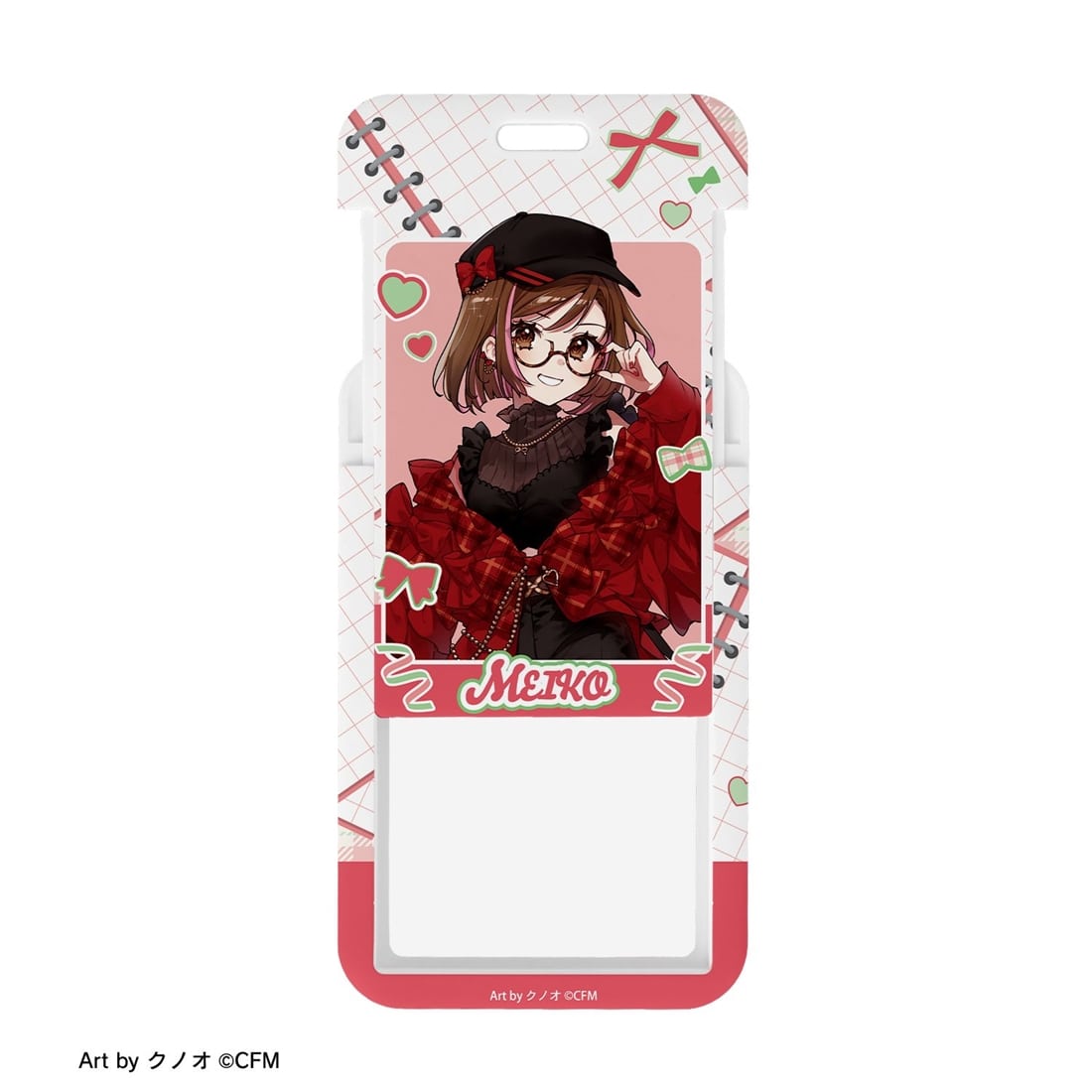 初音ミク 描き下ろし MEIKO 私服ver. Art by クノオ フォトカードホルダー