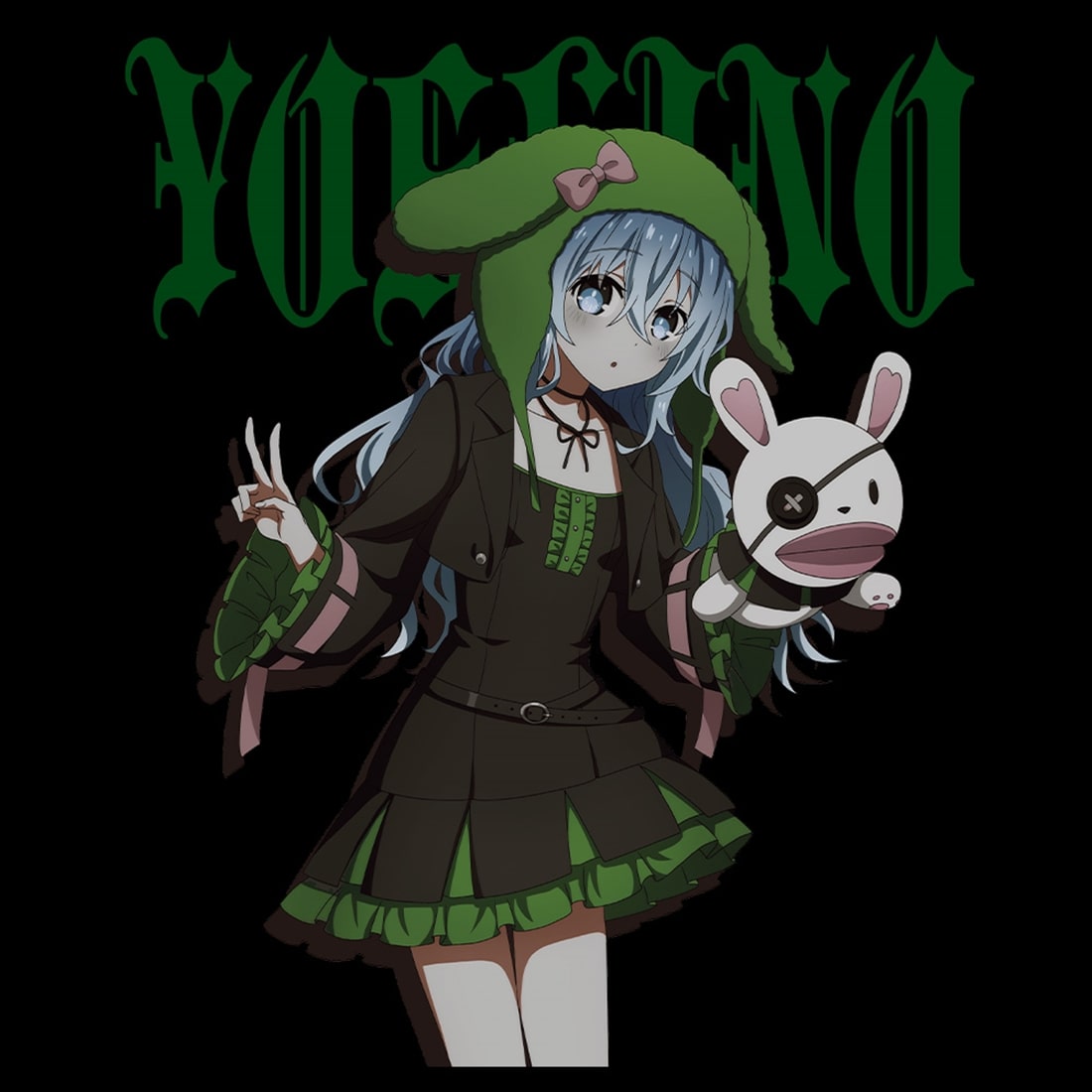 デート・ア・ライブV Tシャツ 四糸乃 ゴシックパンクver. Mサイズ 【描き下ろし】 M