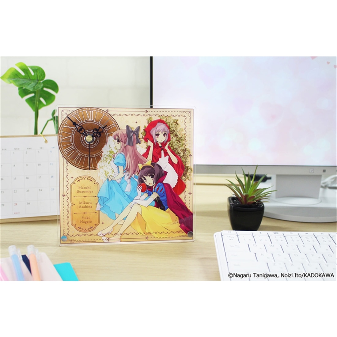 涼宮ハルヒシリーズ アクリル置時計