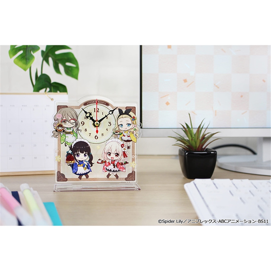 リコリス・リコイル ぷちちょこミニアクリル置時計 和メイドver.