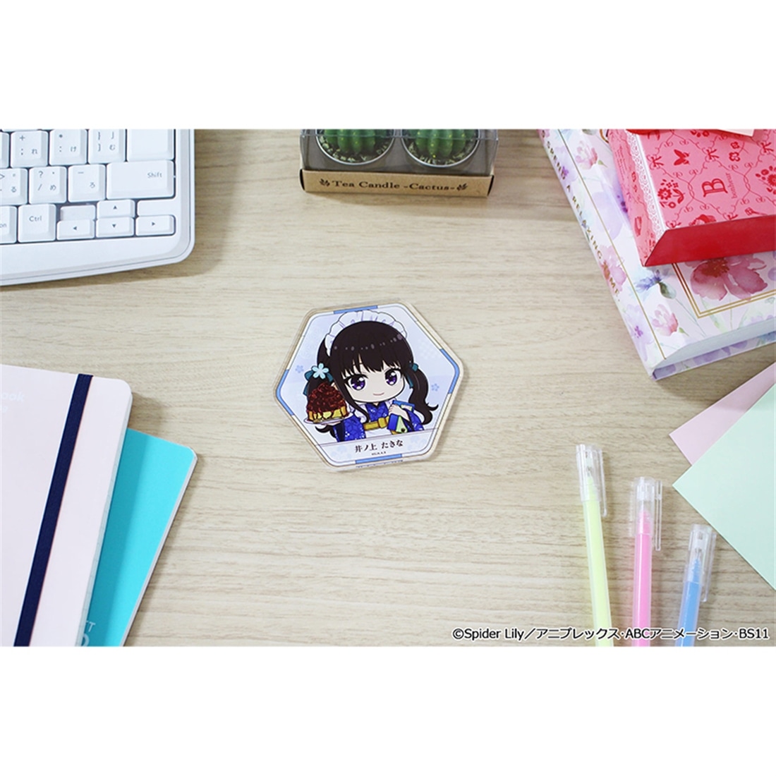 リコリス・リコイル ぷちちょこアクリルコースター 井ノ上たきな 和メイドver.