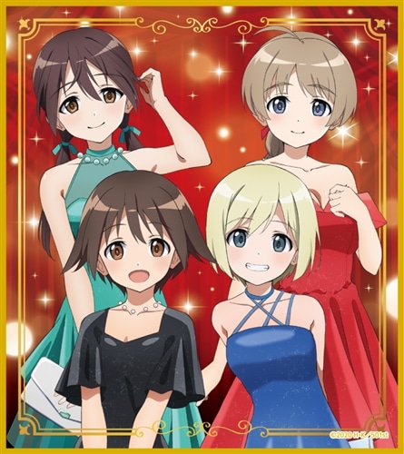 ルミナスウィッチーズ　声優陣　サイン色紙　ストライクウィッチーズ　特典 ルミナスウィッチーズ 声優陣 サイン色紙 ストライクウィッチーズ 特典