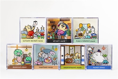ごろごろにゃんすけ アクリルジオラマキューブ ウェイウェイくんの部屋