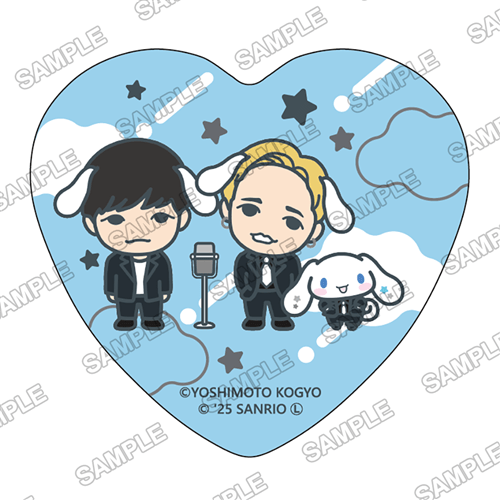 よしもと漫才劇場×シナモロール トレーディングハート缶バッジ: グッズ