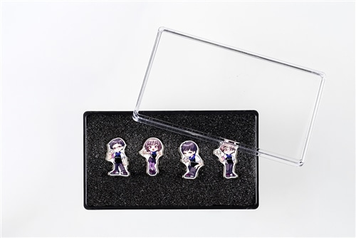 サクラナイツ ピンバッジ 4種コンプリートセット【イラスト：ふんぼ