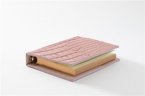 藤本さきこ×ASHFORD×LAMY クロコダイルミニシステム手帳 MICRO5（5つ穴