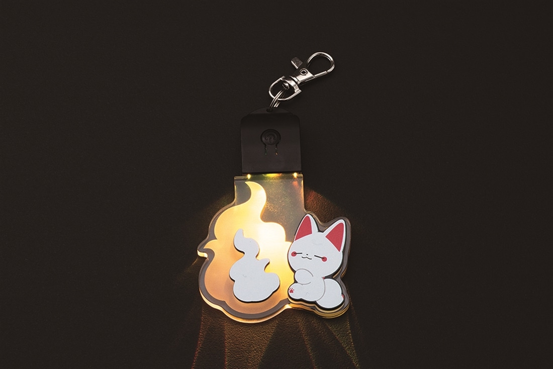 かみさまキツネとサラリーマン』LED狐火キーホルダーシリーズ シロ