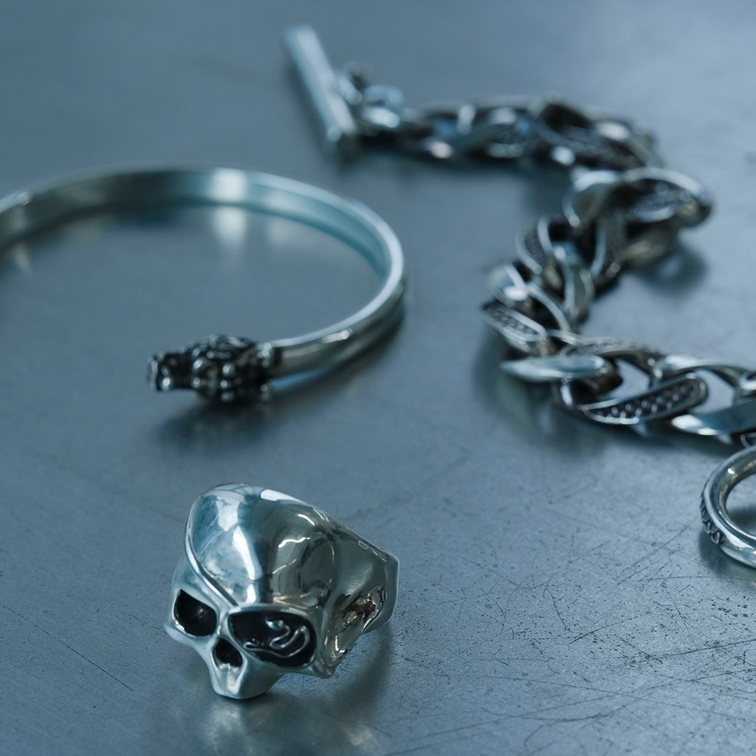 龍が如く】OX JEWELRy Limited Silver Skull Ring for GORO MAJIMA