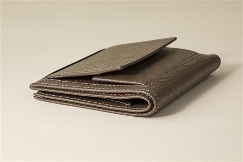 【新色】nana MINI WALLET  ダークグレージュ×ホワイト