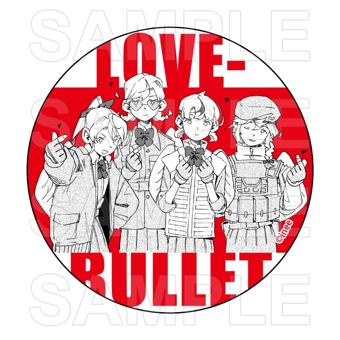 ラブ・バレット トレーディンググリッター缶バッジ vol.1(単品