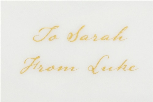 『二度目の異世界、少年だった彼は年上騎士になり溺愛してくる』　ルークとサラのペアカップ＆ソーサー