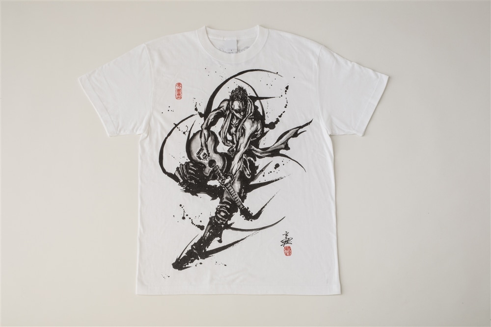 長渕剛 武人画Tシャツ  「疾風風神ノ図」（S）