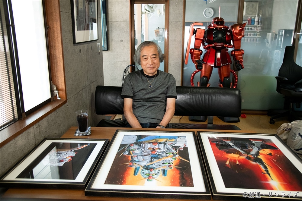 大河原邦男画業50周年企画　複製原画　B4額装入り　ガンダムメカニックモデル　大河原オリジナル