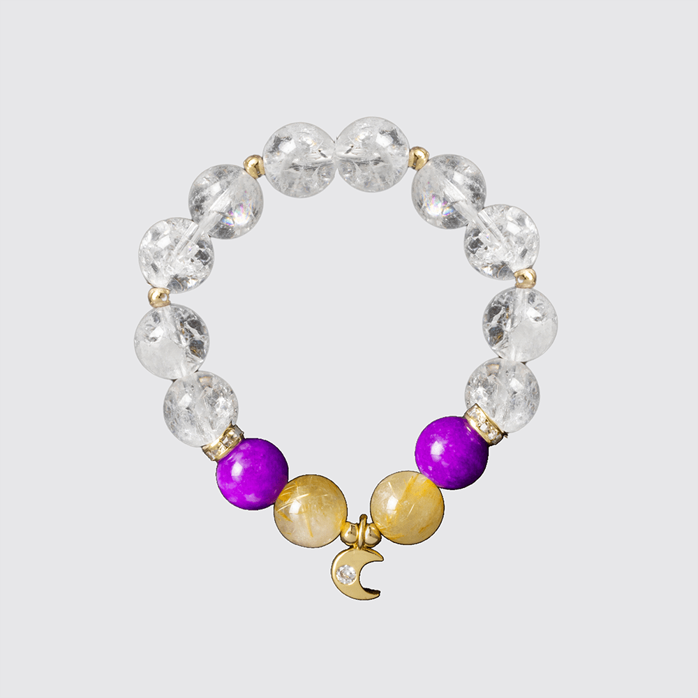 エミえみちゃん　星の導きブレスレット　月（Sサイズ）＆太陽