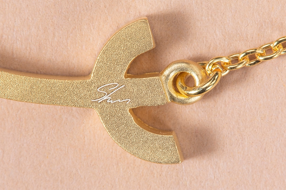 イケメン気功師シュン　Ψ×ラリマー　18Kゴールドネックレス（特典：オフショットポートレイトチェキ、限定映像URL付き）