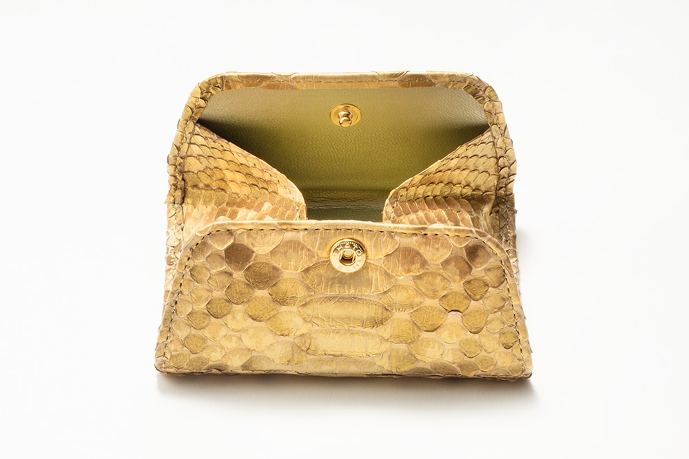 【数量限定】ハッピー.三姉妹　金運アップ巳守豆財布（みまもりまめざいふ）　シャンパンゴールド