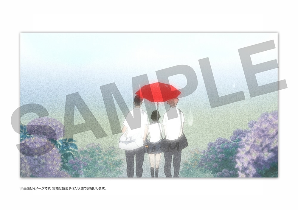 「時をかける少女」複製原画〈相合傘〉