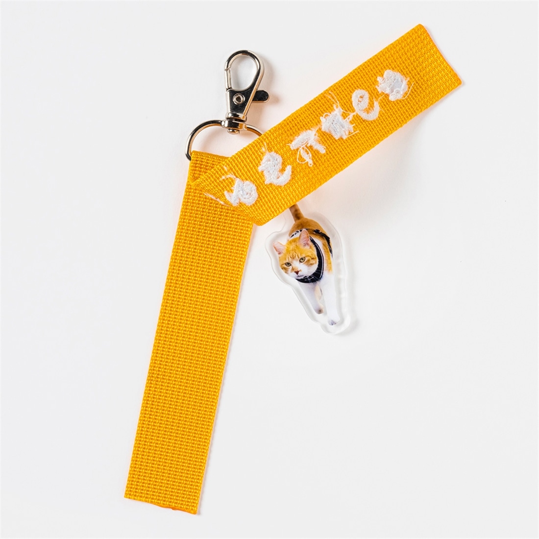 元野良猫チャチャ　ストラップ付アクリルキーホルダー