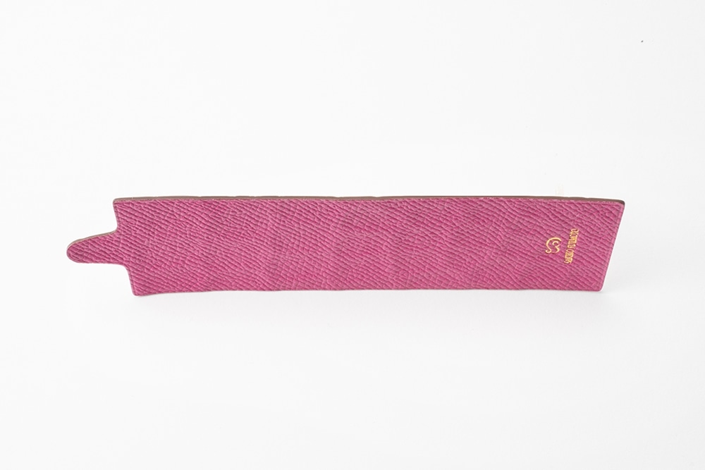 藤本さきこ　クロコダイルブックマーク【ローズピンク×ピンク】