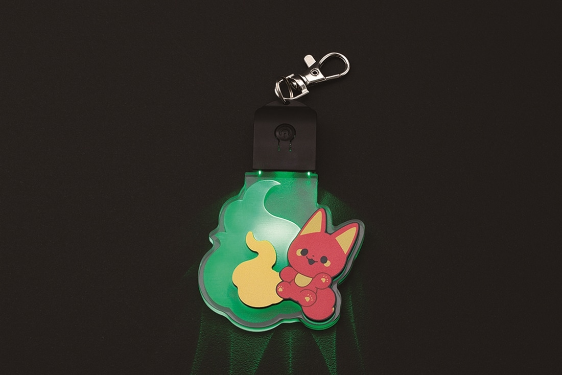 『かみさまキツネとサラリーマン』LED狐火キーホルダーシリーズ　ベニ