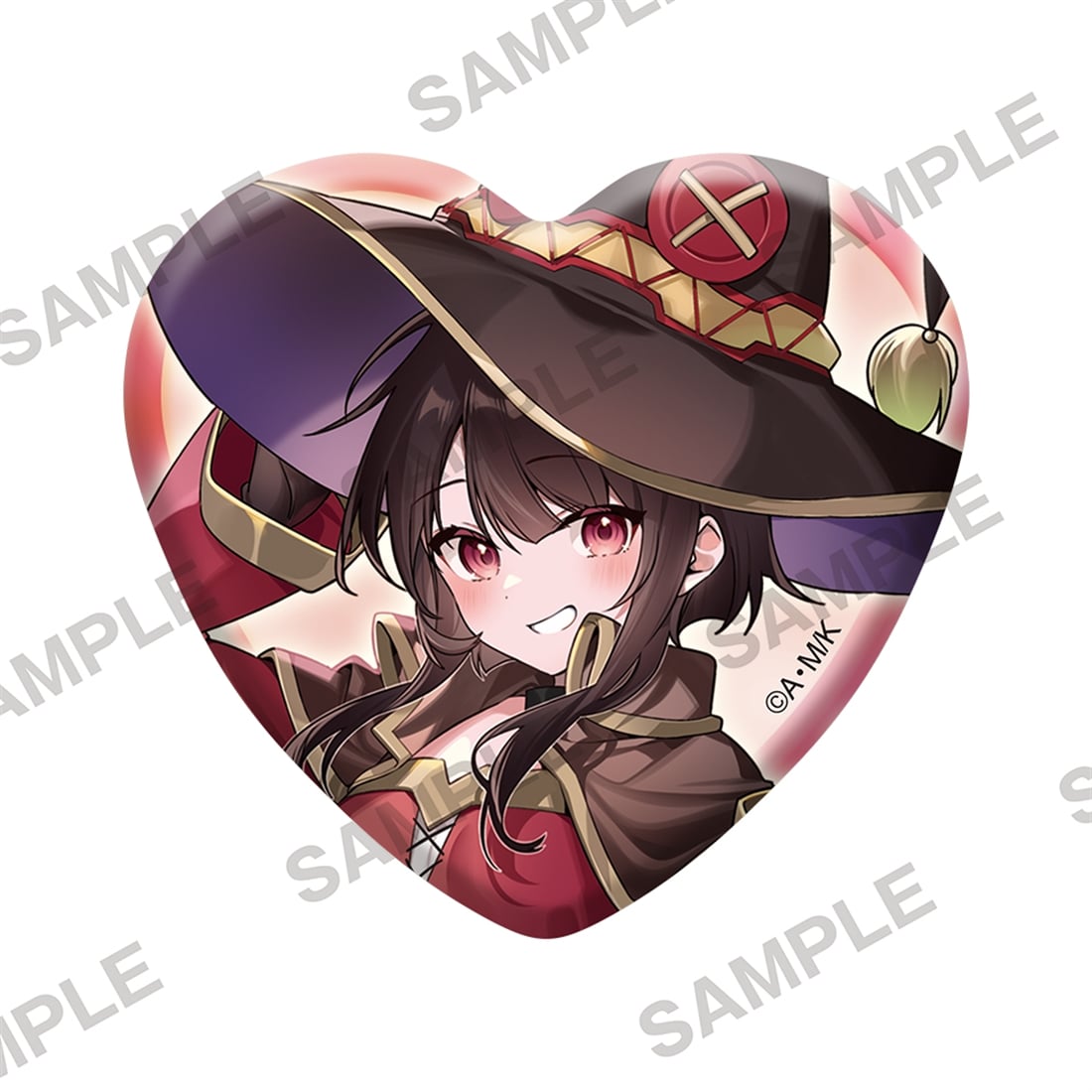 『この素晴らしい世界に祝福を！』バレンタイン2026 描きおろしハート缶バッジセット