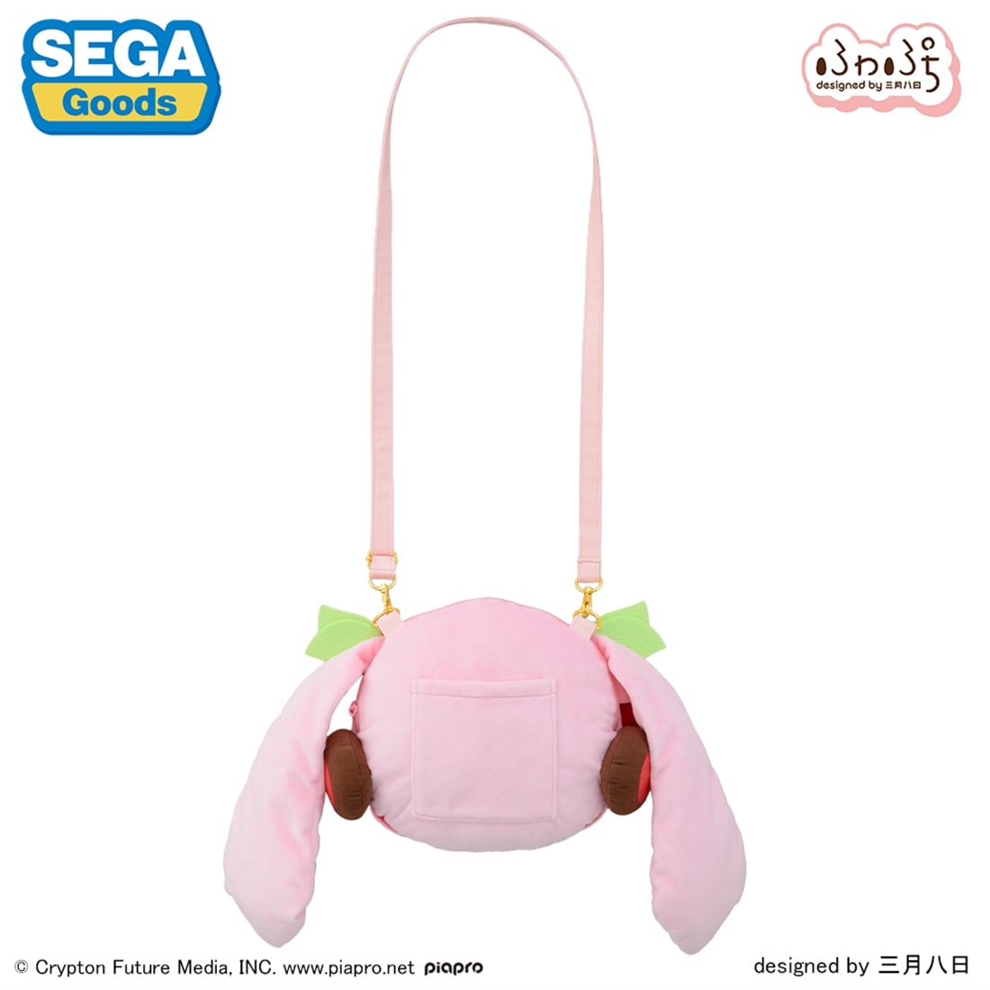 桜ミク ふわぷち フェイスショルダーバッグ（M）