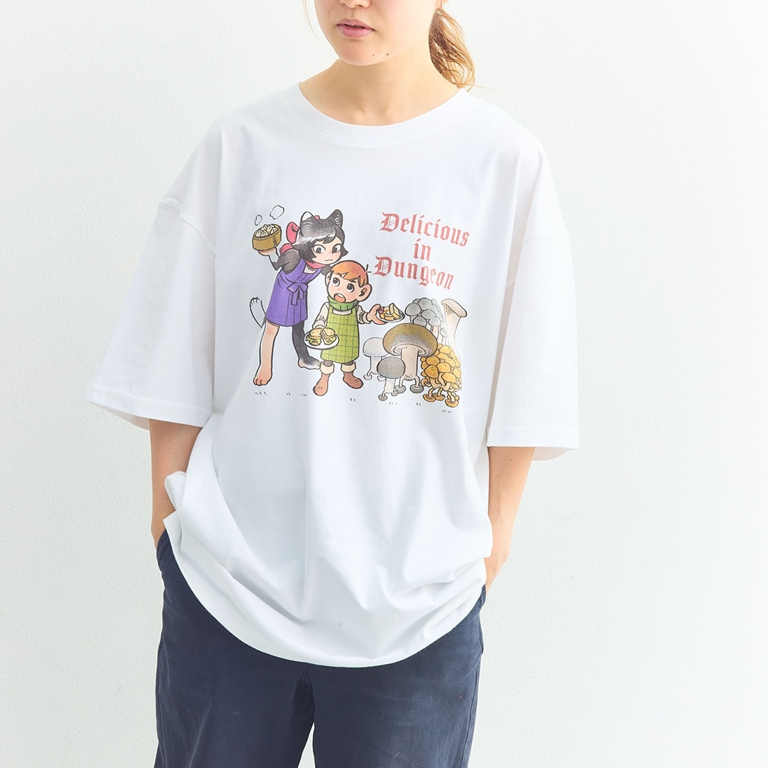 【二次受注】「公式レシピブック おうちで作れるダンジョン飯」九井諒子描き下ろし　Tシャツ（チルチャックとイヅツミ）