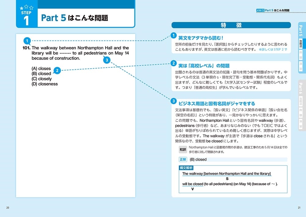 新形式問題対応 改訂版　世界一わかりやすいＴＯＥＩＣテストの授業［Ｐａｒt５&６　文法］