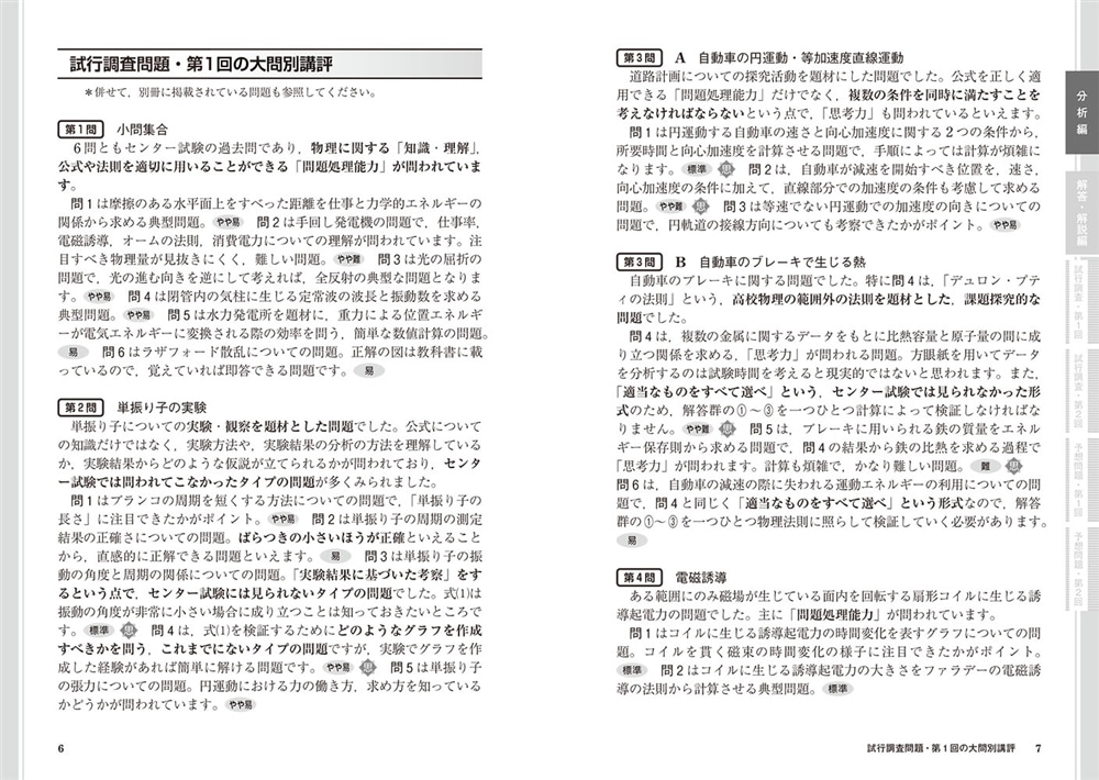 大学入学共通テスト　物理予想問題集