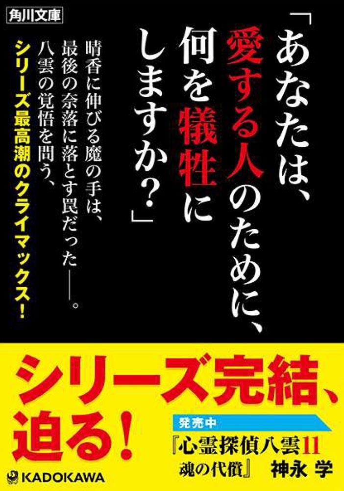 心霊探偵八雲１１ 魂の代償