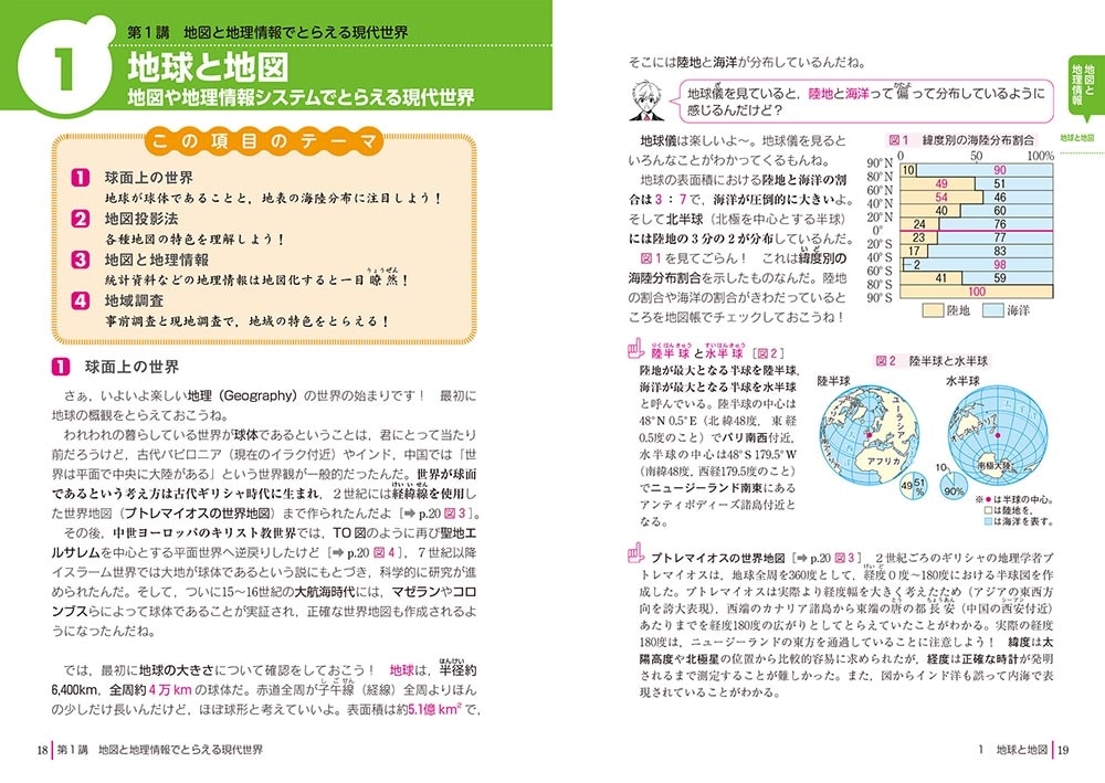 改訂第２版　大学入学共通テスト　地理総合、地理探究の点数が面白いほどとれる本 ０からはじめて１００までねらえる