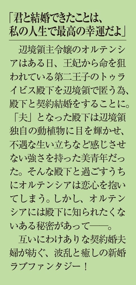 辺境領主令嬢の白い結婚