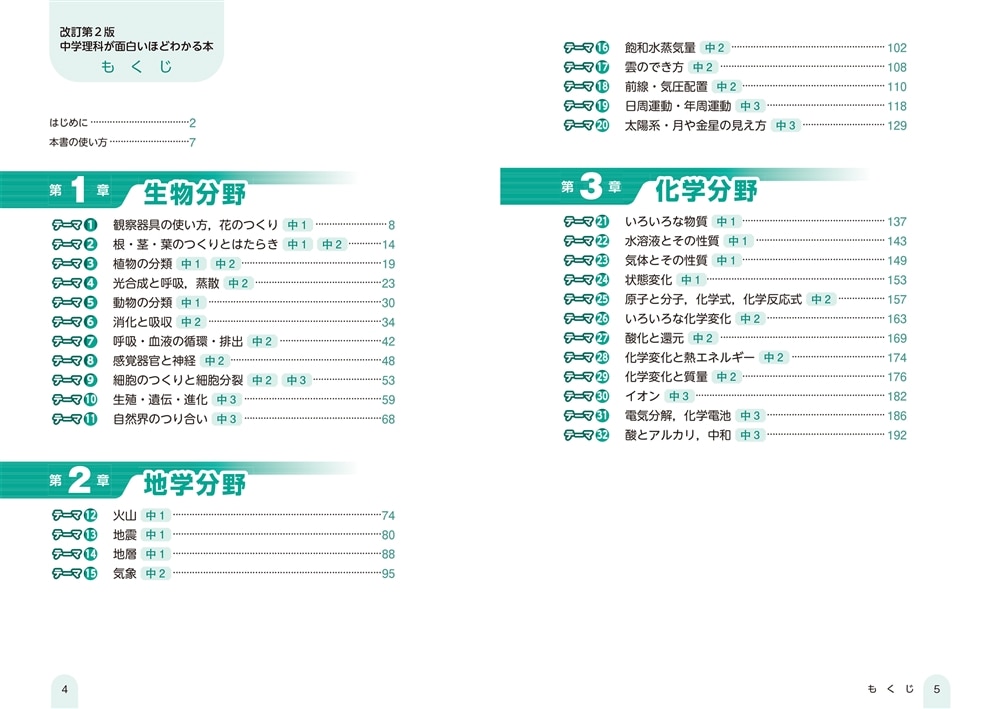 改訂第２版　中学理科が面白いほどわかる本