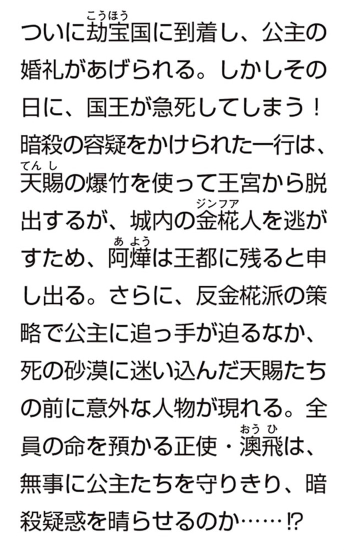 奔馬は無辺の果てに挑む 金椛国駿風