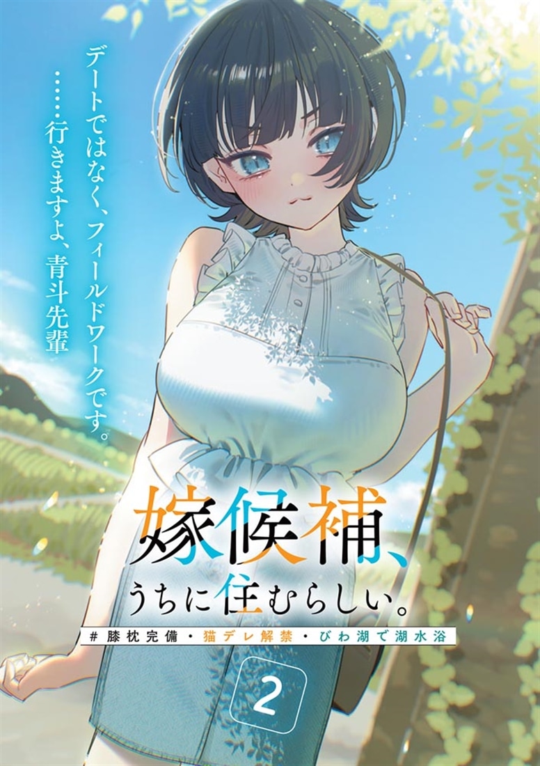 嫁候補、うちに住むらしい。２ #膝枕完備・猫デレ解禁・びわ湖で湖水浴