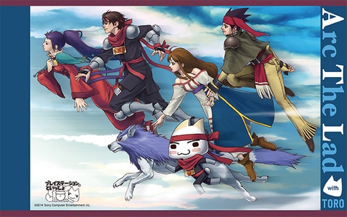 コラボイラストタンブラー【アークザラッドといっしょ】「プレイステーション(R)といっしょ」 アークザラッドといっしょ