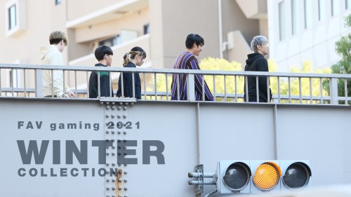 FAV gaming BLOCK Print Long Sleeve OliveL size Lサイズ