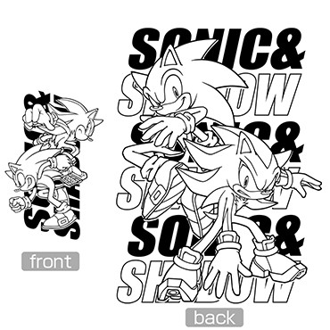 SONIC＆SHADOW ジップパーカーWHITE-L WHITE-L