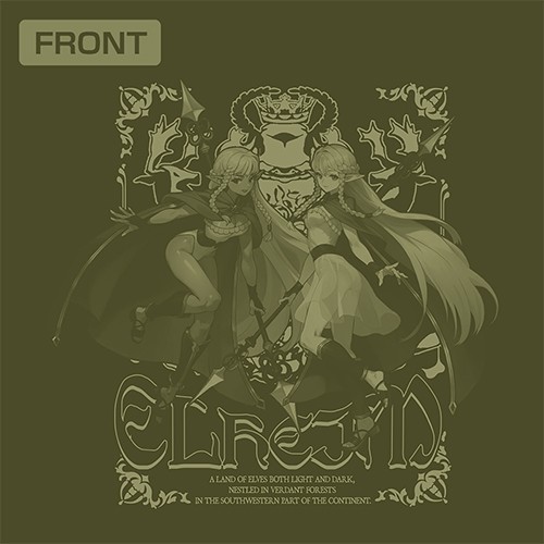 ユニコーンオーバーロード エルヘイム エルフ姉妹 TシャツMOSS-L MOSS-L