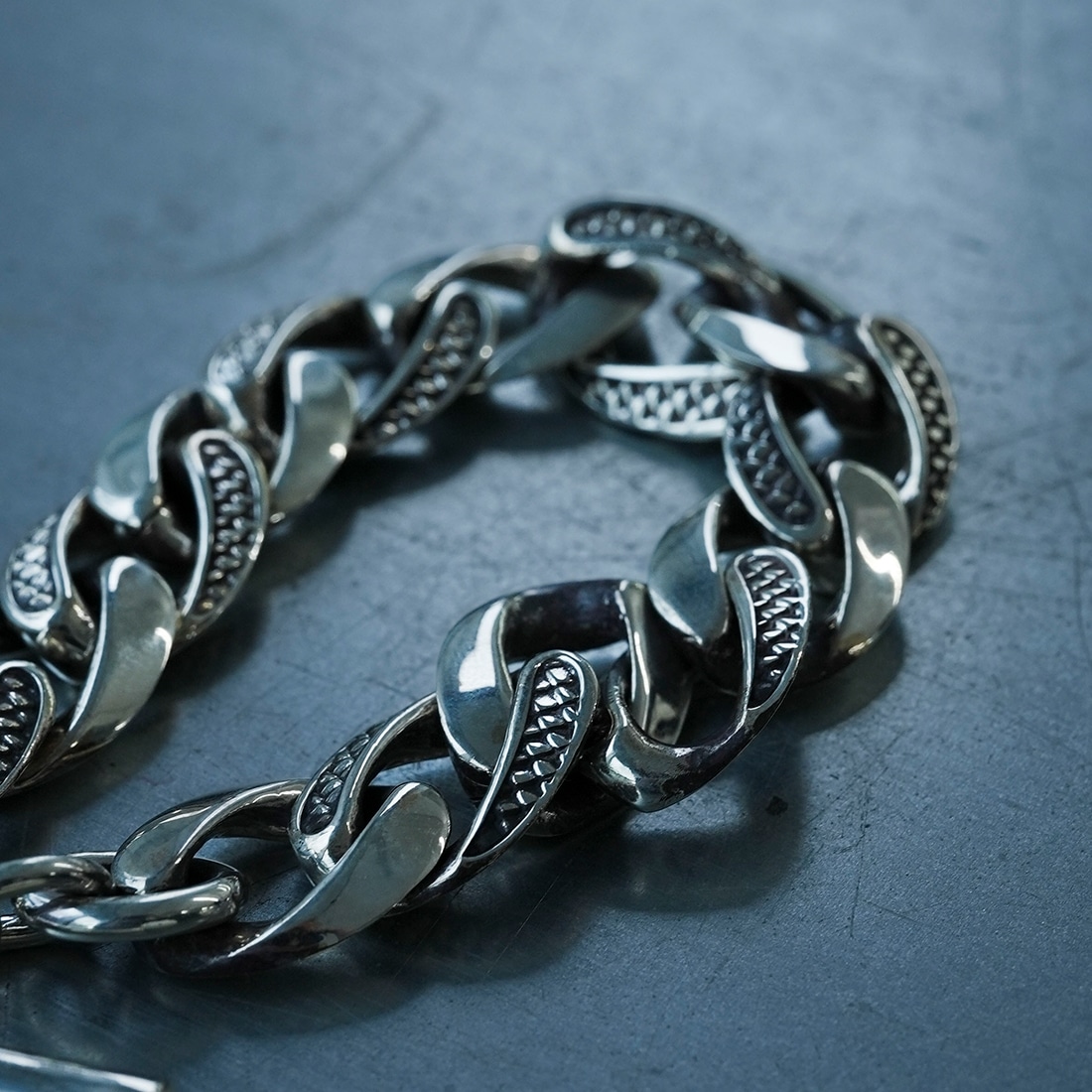 【龍が如く】OX JEWELRy Limited Scale Chain Bracelet for ICHIBAN KASUGA シルバー　Sサイズ シルバー Sサイズ