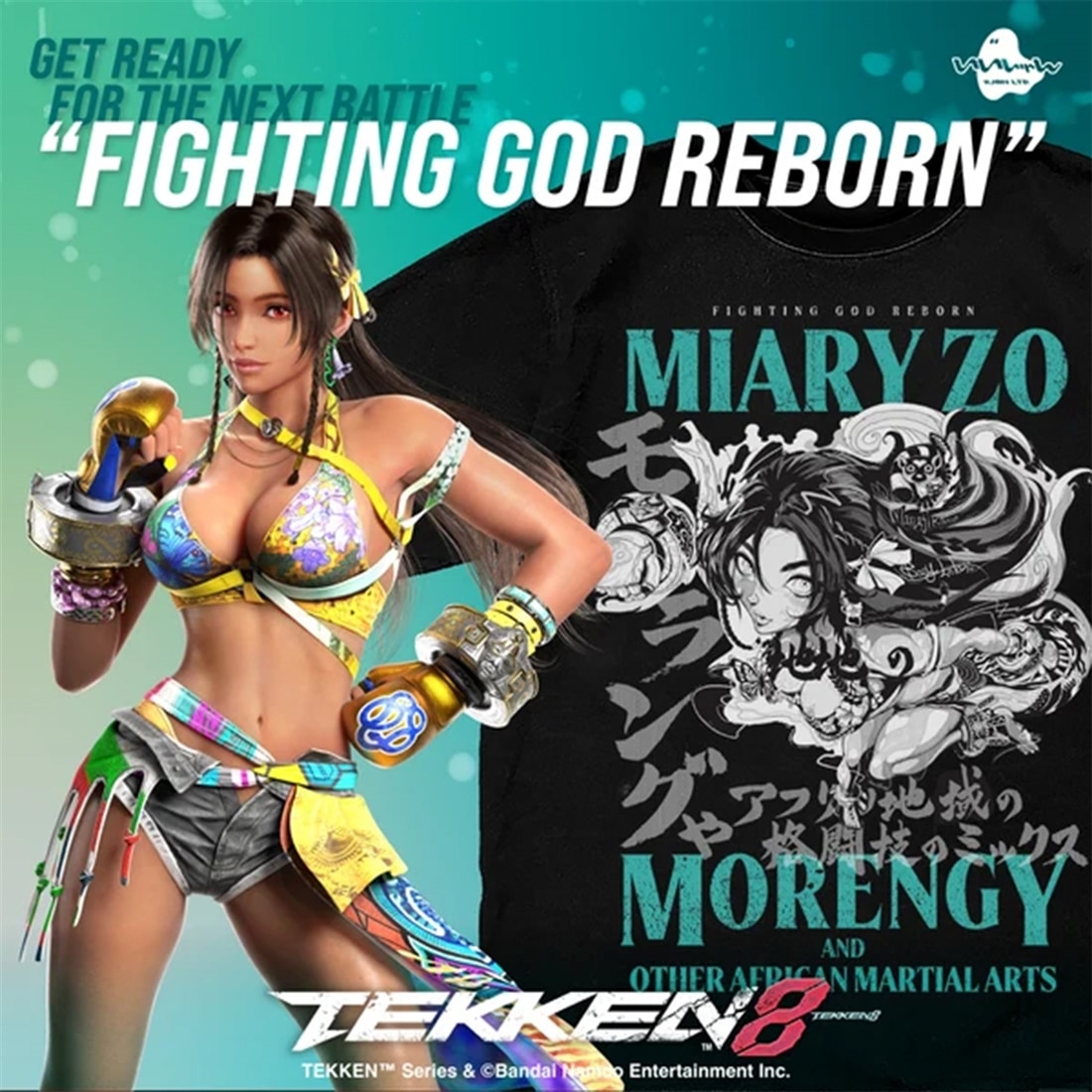 TEKKEN 8 いいじゃん全キャラTシャツ第二弾 Miary Zo 【L】 L