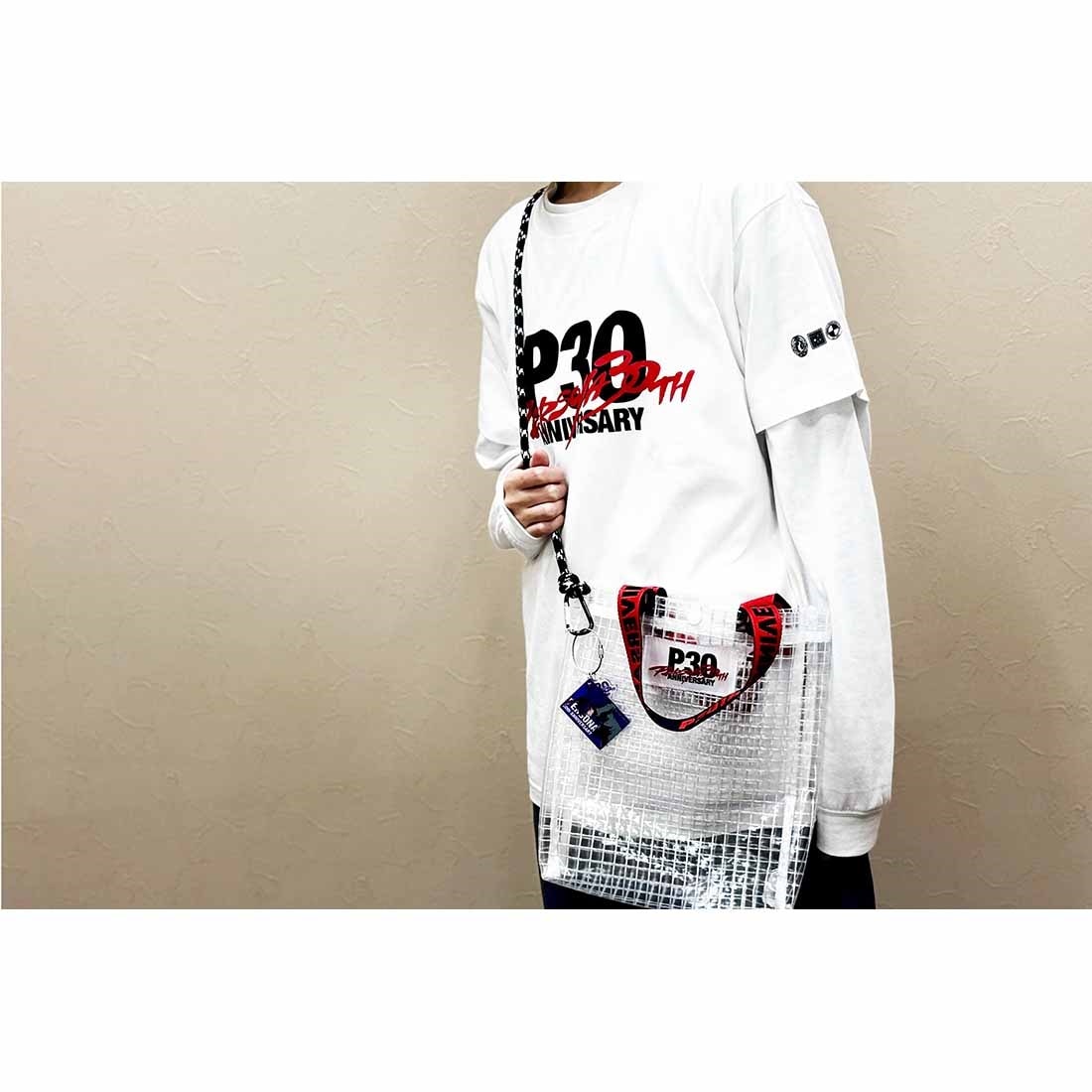 P30th ロゴ クリアトートバッグ