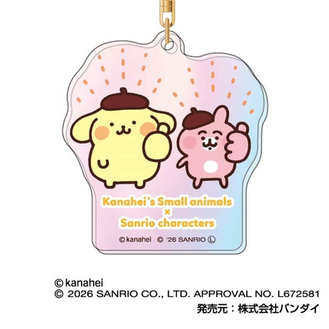 カナヘイの小動物×サンリオキャラクターズ オーロラアクリルキーホルダー 【1BOX】