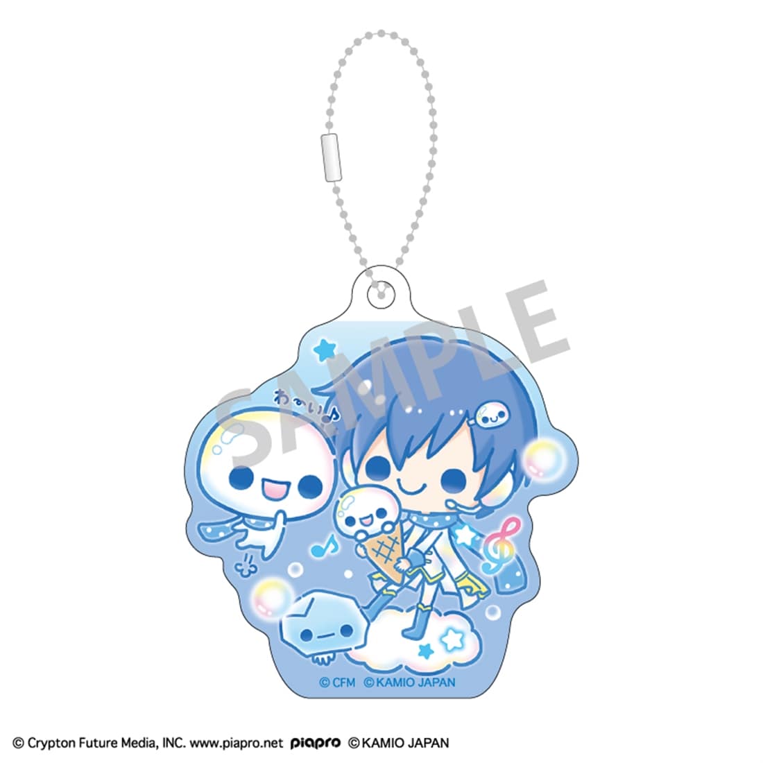 初音ミク×ぷくぷくあわわちゃん アクリルキーホルダーセット 巡音ルカ・MEIKO・KAITO