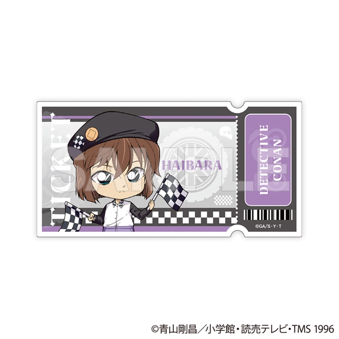 名探偵コナン トレーディングチケット風クリアカード チェッカーフラッグ① 【1BOX】