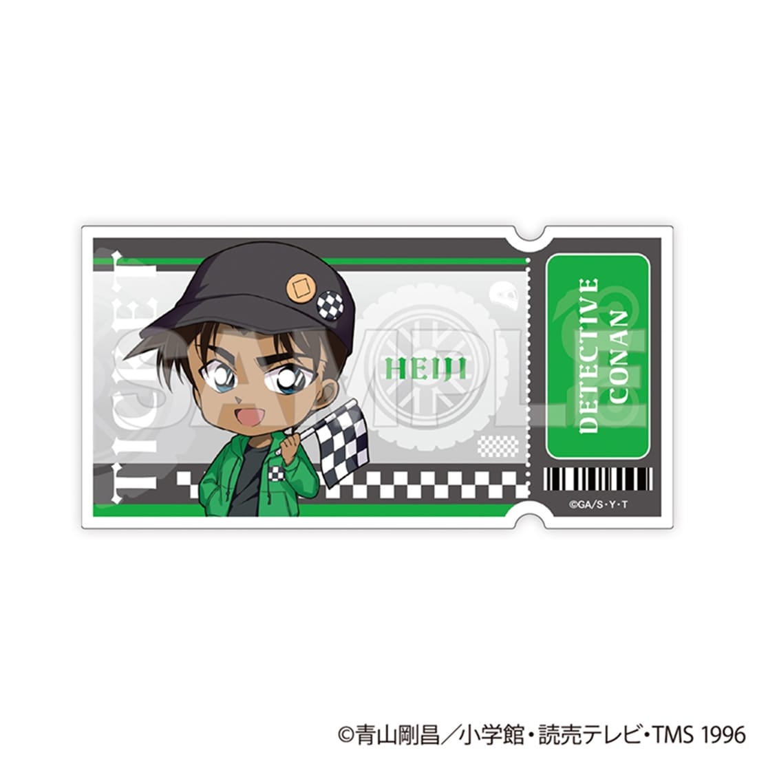 名探偵コナン トレーディングチケット風クリアカード チェッカーフラッグ② 【1BOX】