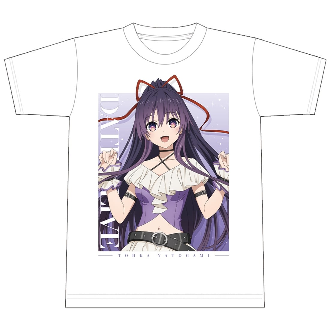 デート・ア・ライブV Tシャツ 夜刀神十香 ゴシックパンク ホワイトver. Mサイズ 【描き下ろし】 M