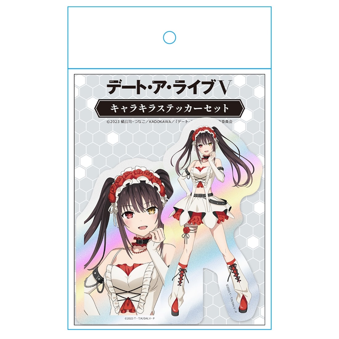 デート・ア・ライブV キャラキラステッカーセット 時崎狂三 ゴシックパンク ホワイトver. 【描き下ろし】